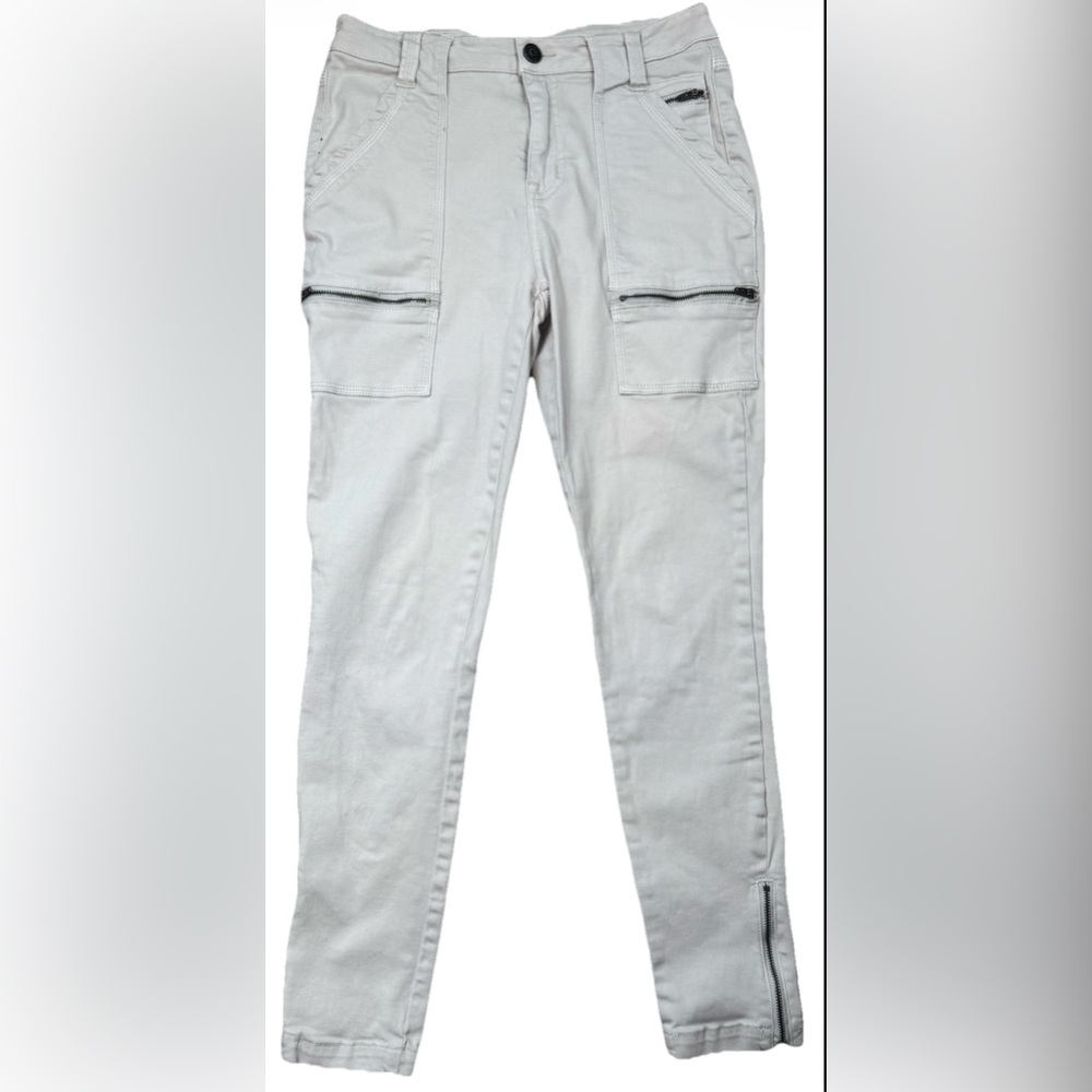 Women's JOIE Park Cargo High Rise Peyote Tan Stretch Skinny Pants 4/27